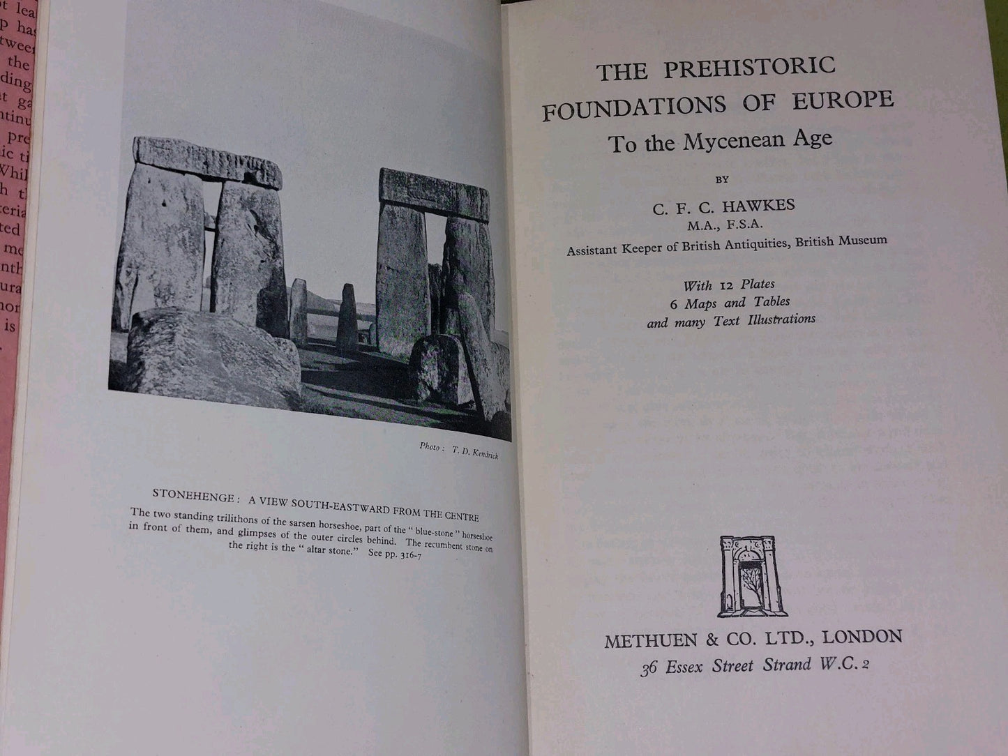 The Prehistoric Foundations of Europe ( 1940 First Edition, Dust Jacket ) Hawkes5