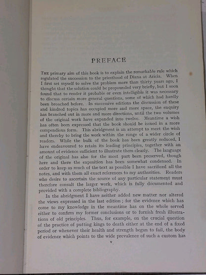 The Golden Bough Abridged  Magic And Religion by Sir James George Frazer (1932)8