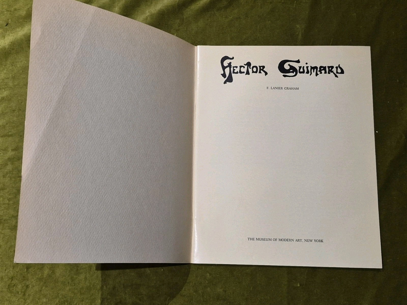 F Lanier GRAHAM / HECTOR GUIMARD, 1st Edition 1970, MoMA2