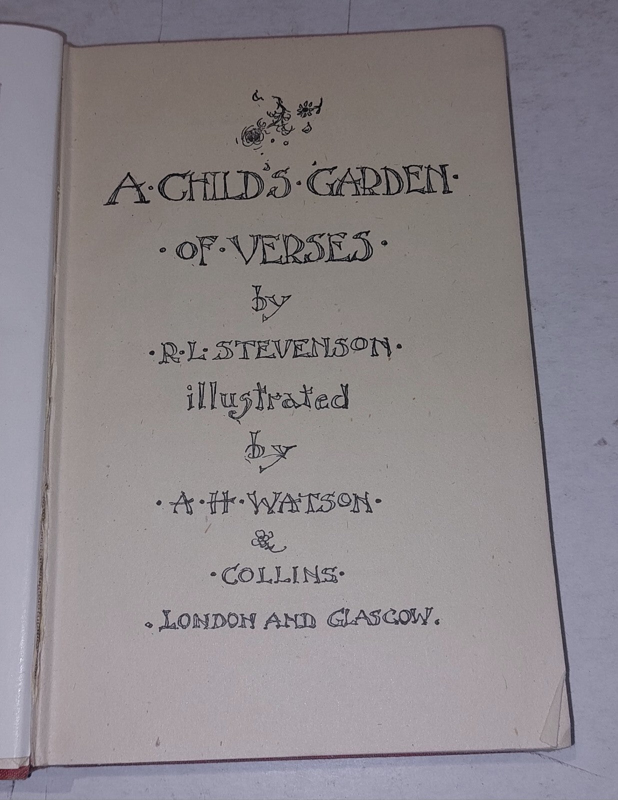 A Child's Garden of Verses Robert Louis Stevenson(1946) Hb With Dj Book5