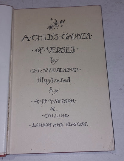 A Child's Garden of Verses Robert Louis Stevenson(1946) Hb With Dj Book5