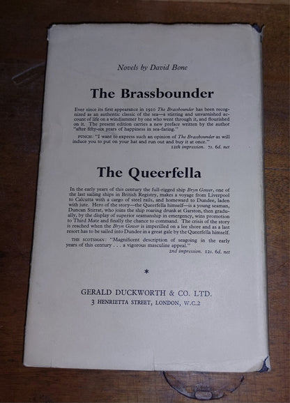 Landfall at Sunset: the Life of a Contented Sailor  Sir David Bone 1955 1st Ed.1