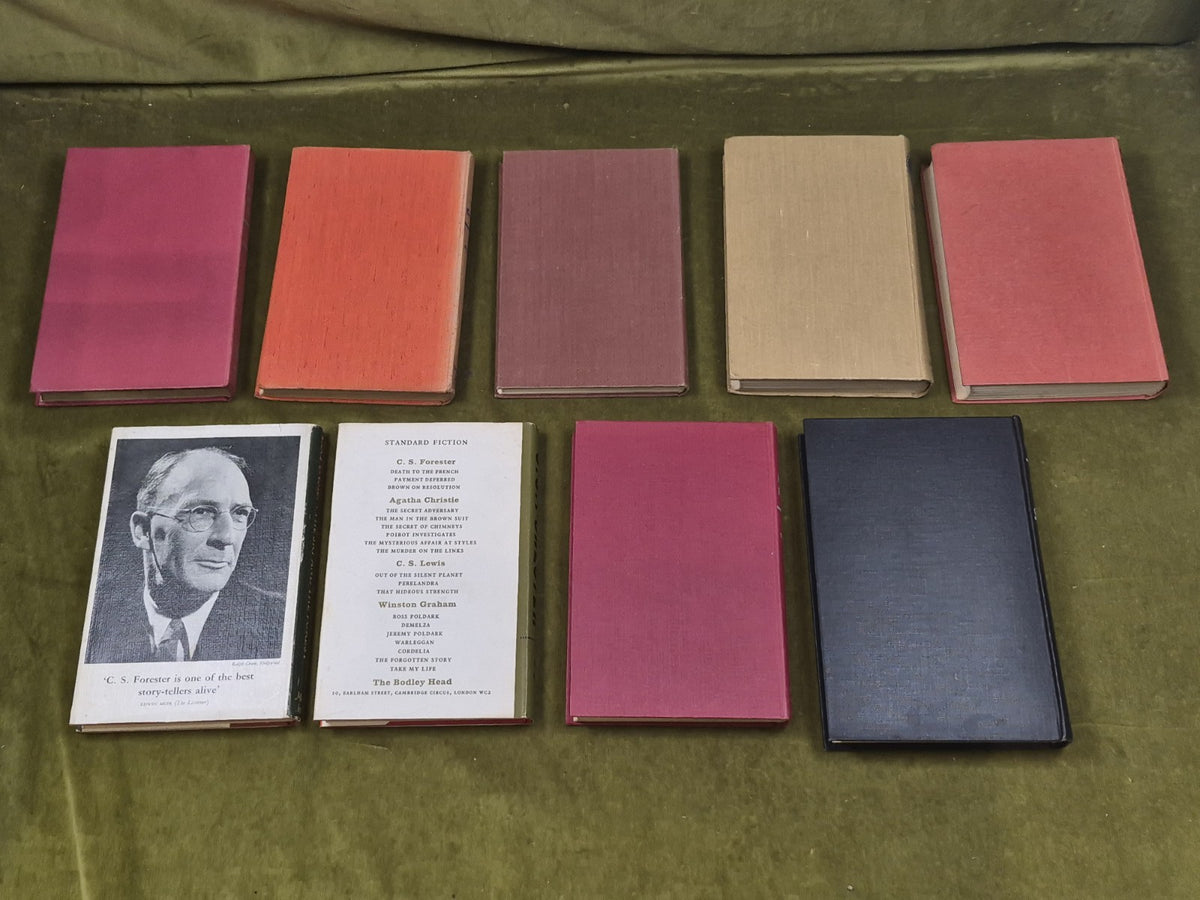 9 C S Forester Books - Naval Fiction , Michael Joseph & The Bodley Head Hardback2