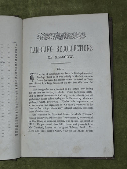 Rambling Recollections of Old Glasgow Nestor 1880 John Tweed5