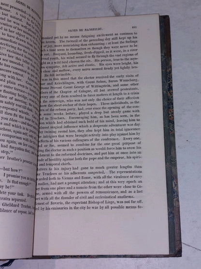 Agnes de Mansfeldt By Thomas Colley Grattan (1836) [AD Wahlen] Hb Book6