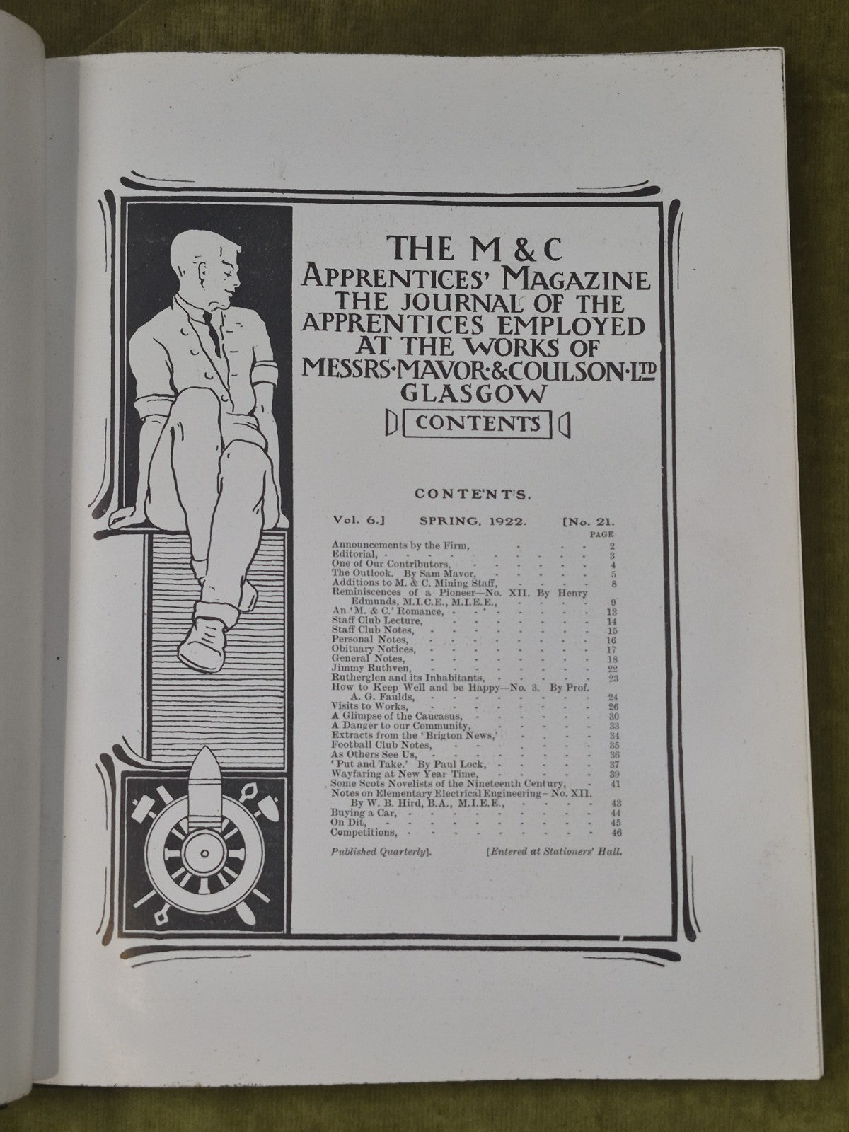 Mavor & Coulson Glasgow Apprentices' Magazine Vols 6 to 47 Socialism7