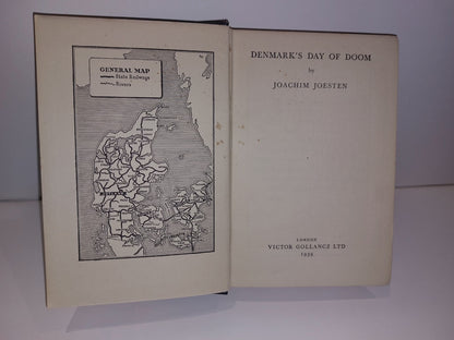 Denmark's Day Of Doom  By Joachim Joesten 1939 Victor Gollancz 1st Edition2