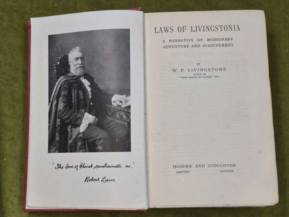Laws of Livingstonia First Edition c1923 Hodder and Stoughton5