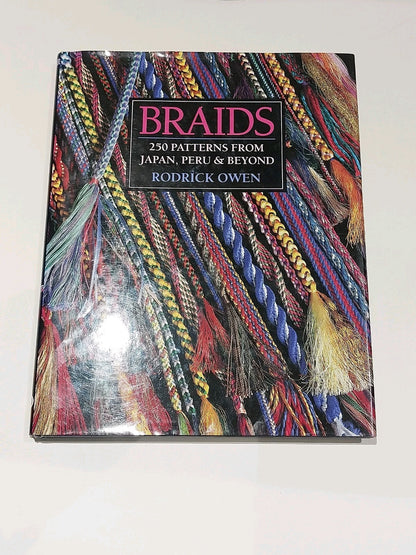 BRAIDS : 250 Patterns from Japan, Peru & Beyond By Roderick Owen 1995 SIGNED hb0