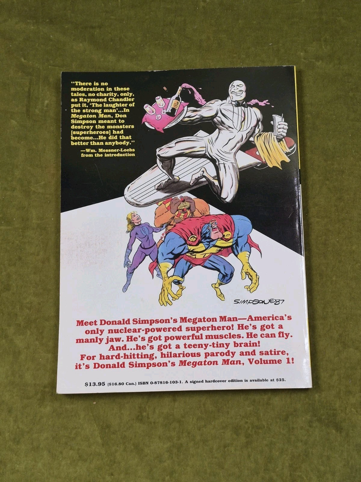 Megaton Man Vol 1 - Don Simpson , Kitchen Sink Comics 19901