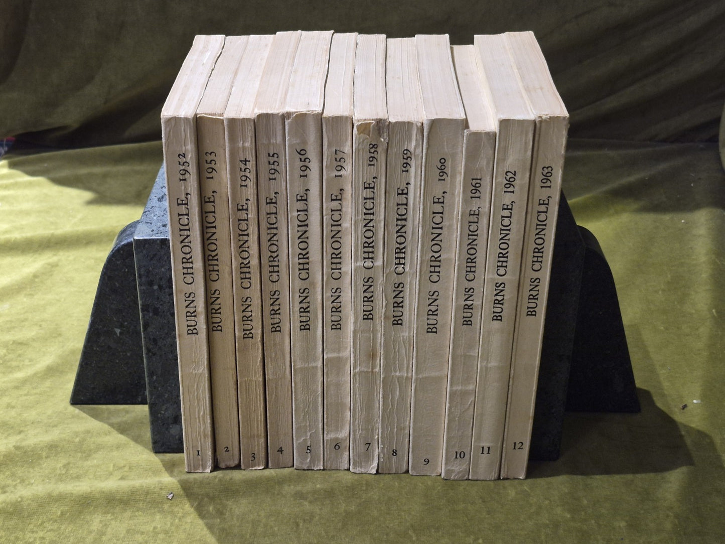 Robert Burns Chronicle Third Series 1-12, 1952-1963 , Burns Federation0