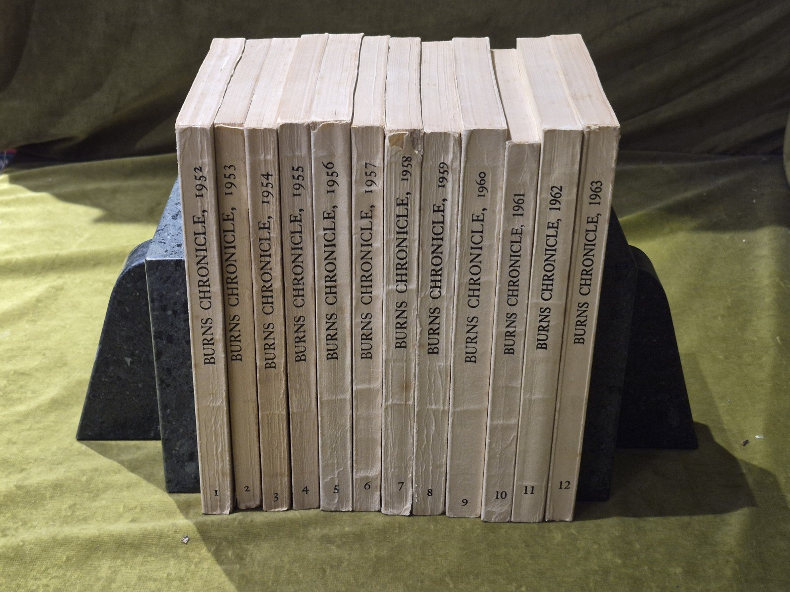 Robert Burns Chronicle Third Series 1-12, 1952-1963 , Burns Federation0