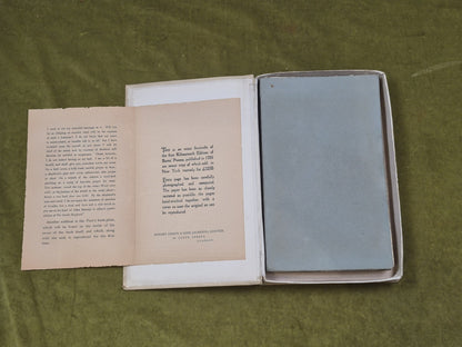 Facsimile of the 1786 Kilmarnock Edition of Burns Poems - R Gibson & Sons in Box5
