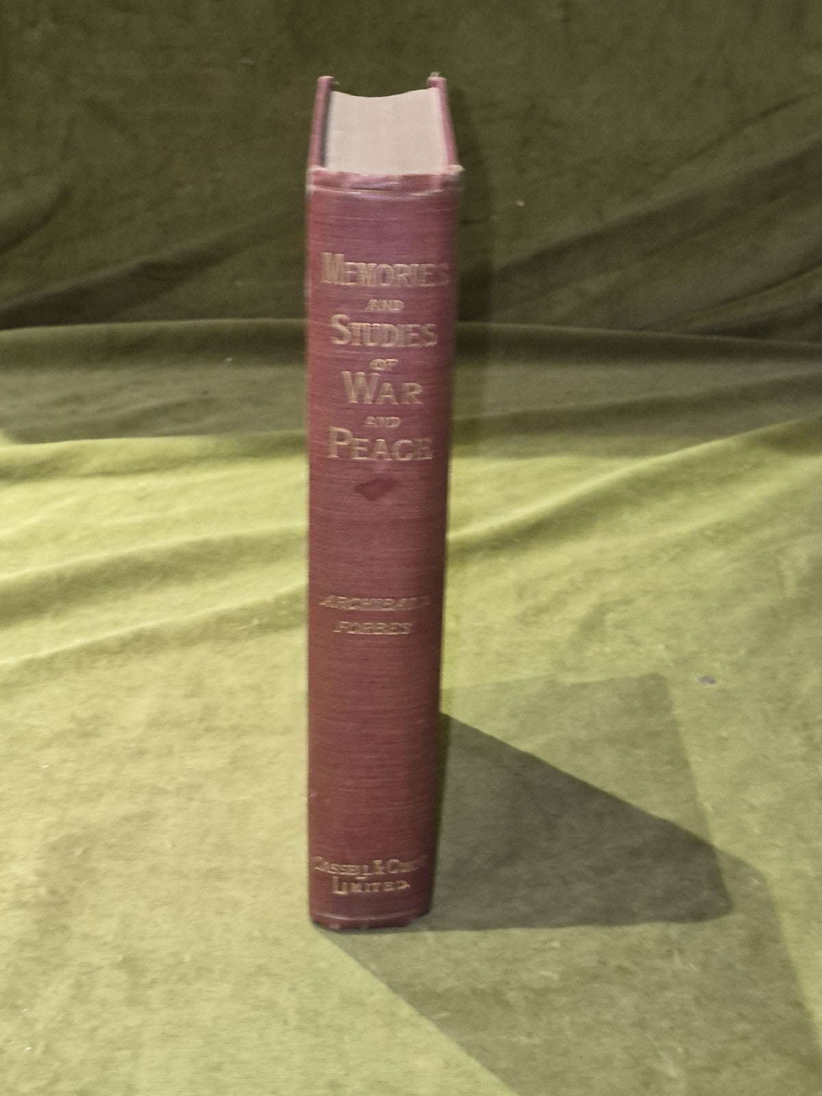 Memories and Studies of War and Peace - Archibald Forbes, 1898 Cassel Popular Ed2