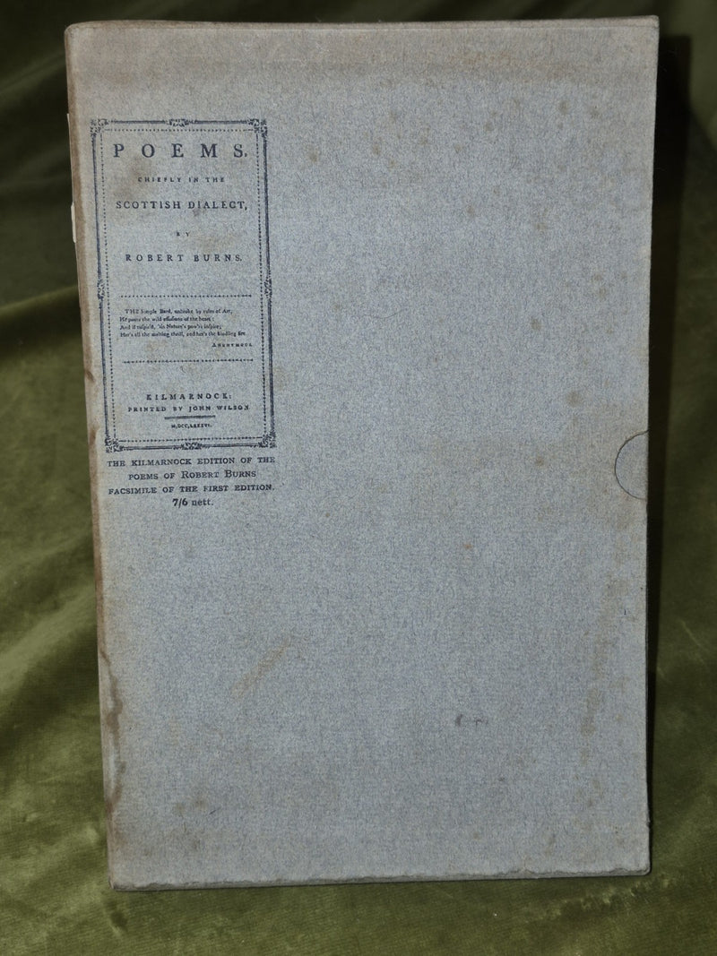Robert Burns Poems chiefly in the Scottish Dialect (1927) Facsimile Edition0