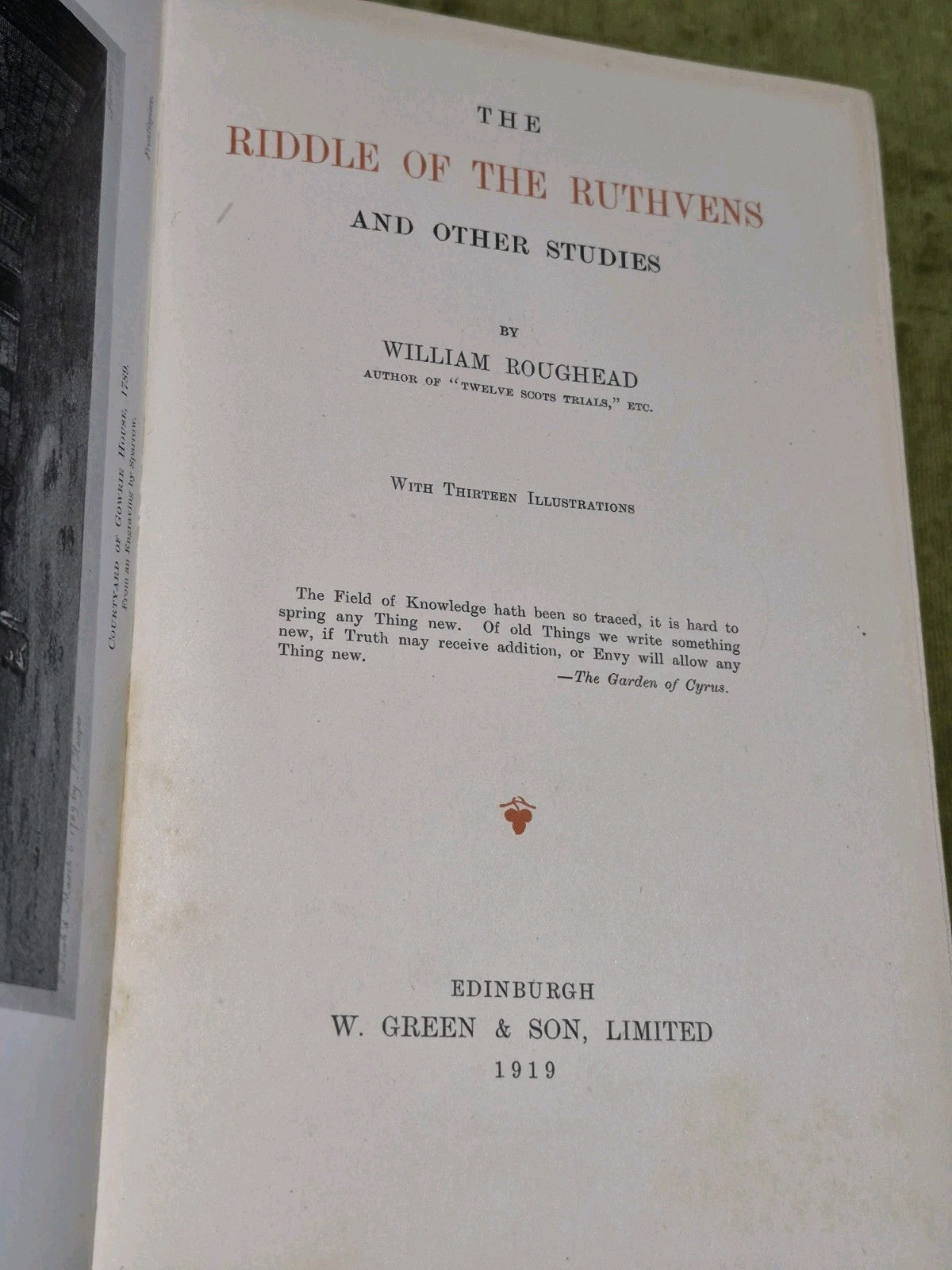 The Riddle of the Ruthvens and Other Studies (1919) William Roughead3