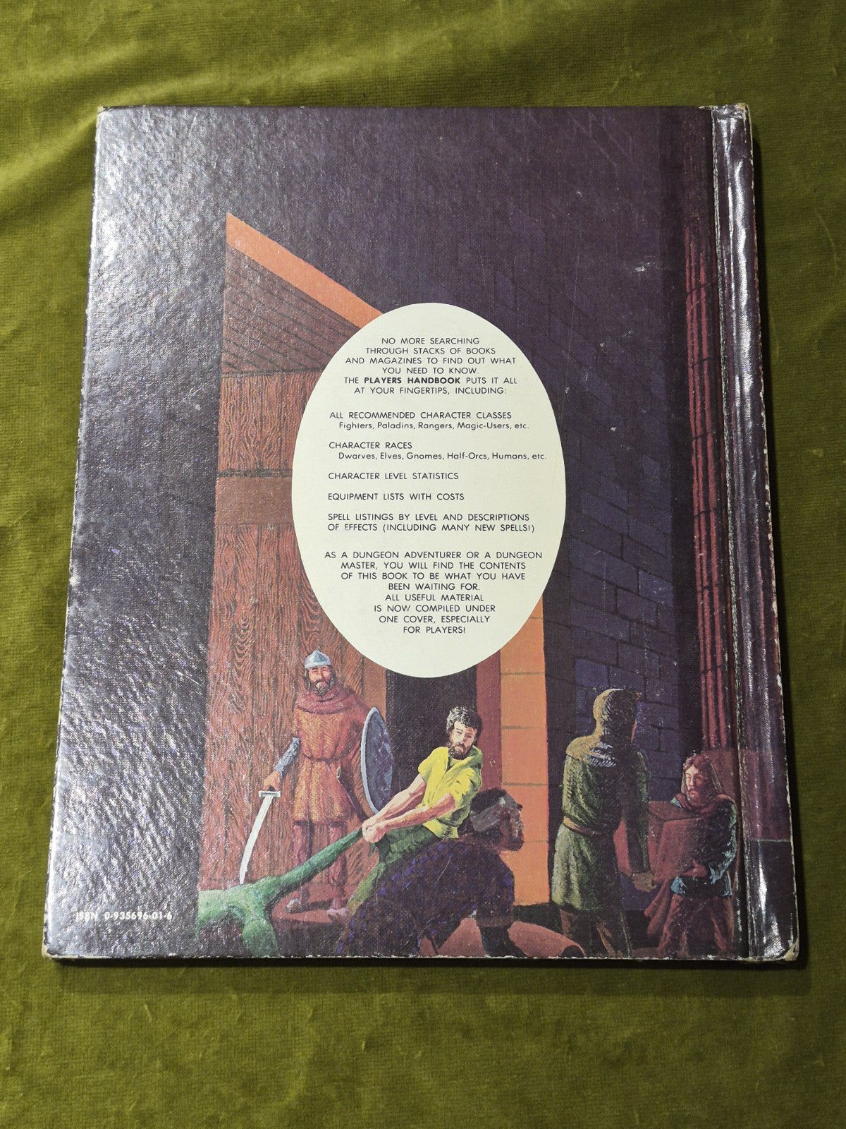 Advanced Dungeons And Dragons Players Handbook, 6th Printing 1980, Hardback1