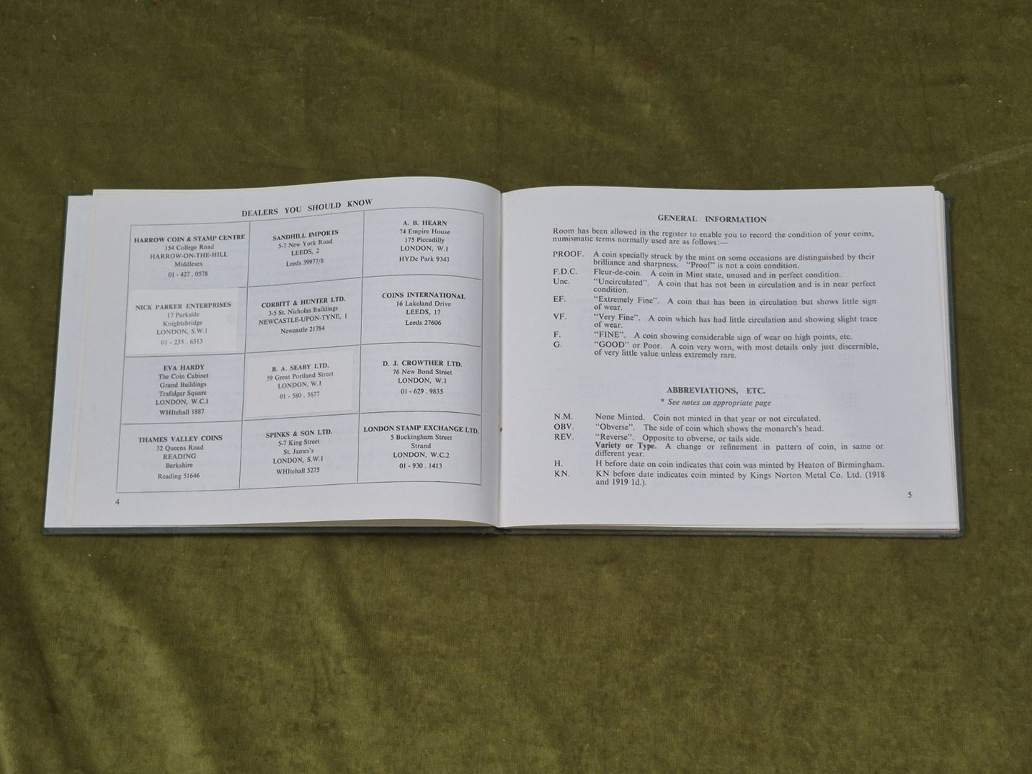 The Numismatists Coin Register 1760 to 1970 - Gordon R H Fowler , New Home Press4