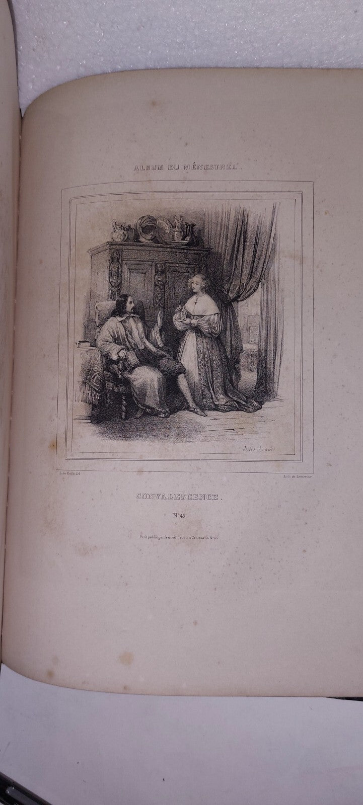 ALBUM DU MENESTREL Circs 1860 - 1880 Lithograph Plates 9