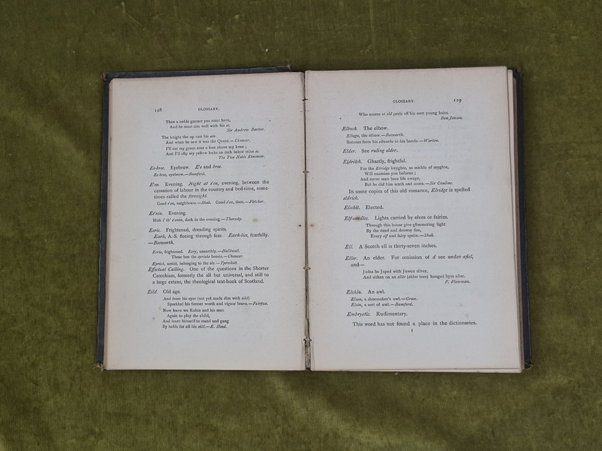 Complete glossary to the poetry & prose of Robert Burns - John Cuthbertson 18865