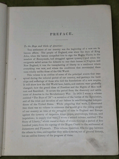 Old Times in the Colonies Charles Carleton Coffin 1880 New York First Edition6