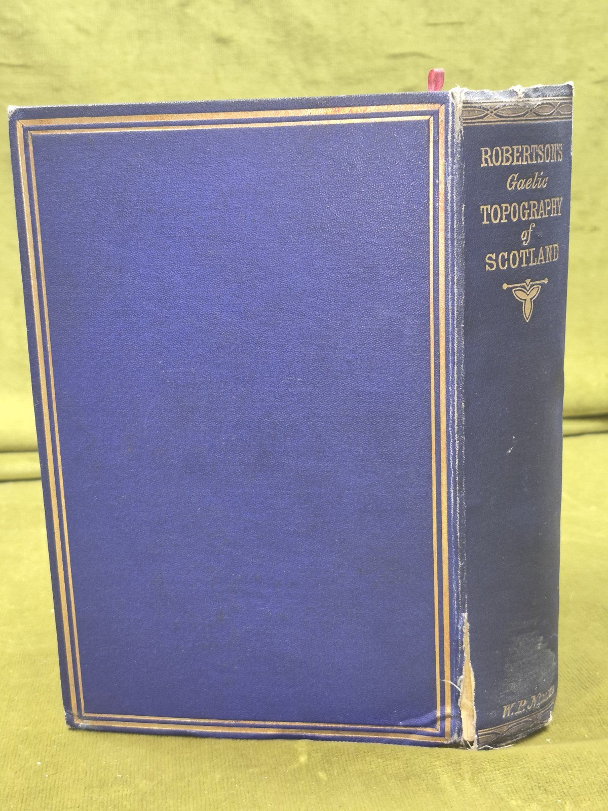Gaelic Topography of Scotland James Robertson 1869 Sir Stirling Maxwell Letter1