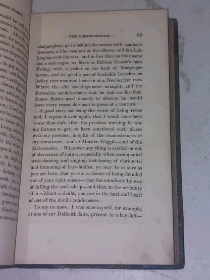 The Life Of Mansie Wauch Tailor Of Dalkeith (1828) 1st Ed Hb Book5