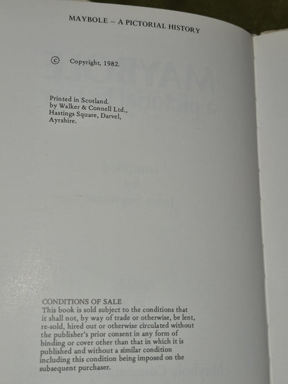 Maybole a Pictorial History John Seymour 19824
