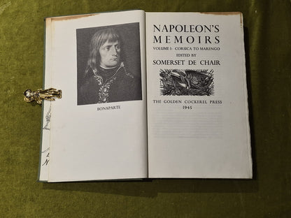 Napoleon's Memoirs Vol I - Somerset De Chair - Golden Cockerel 1st 19456