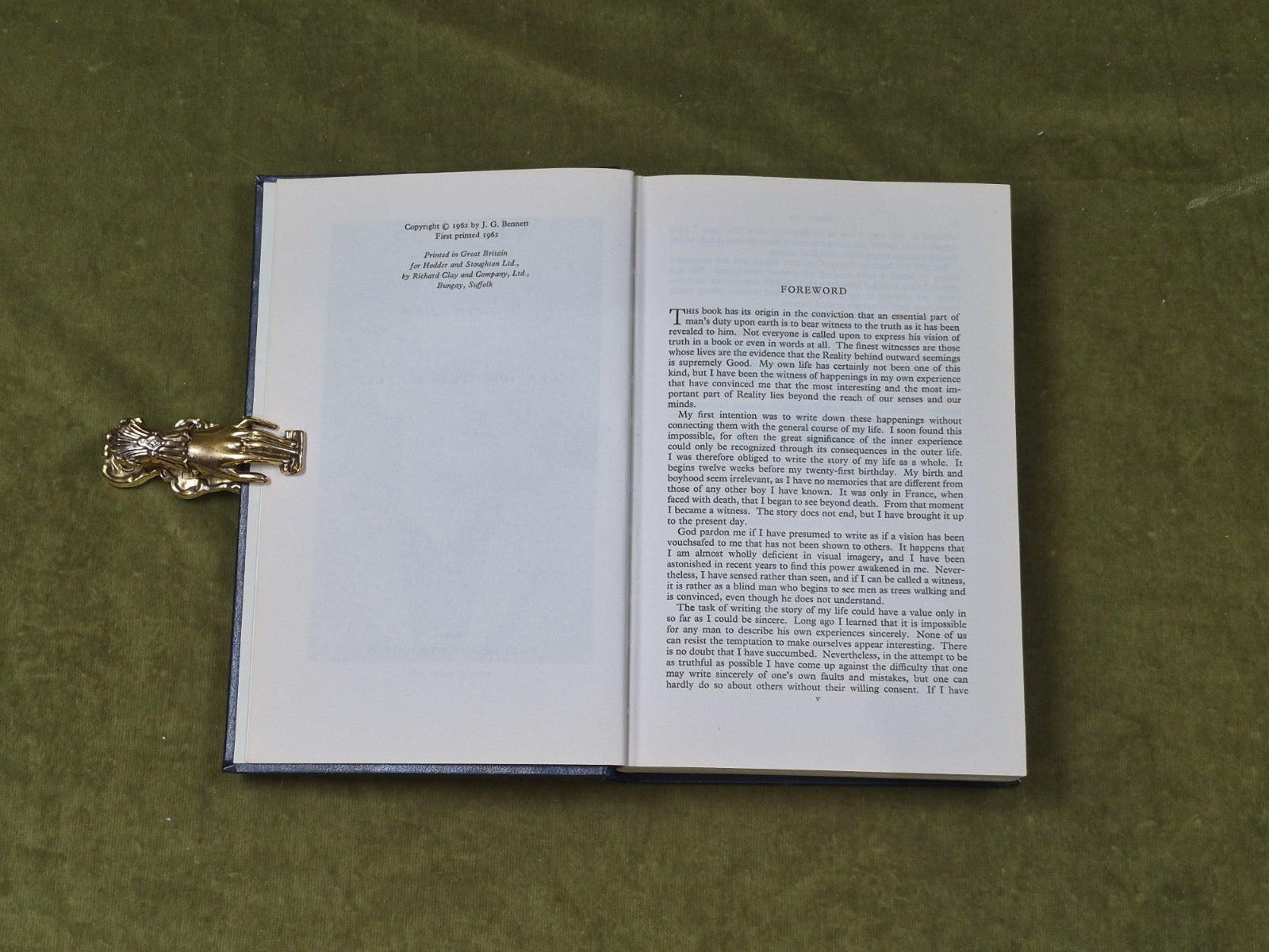 WITNESS The Story Of A Search by John Godolphin Bennett , Hodder 1962 1st HB4