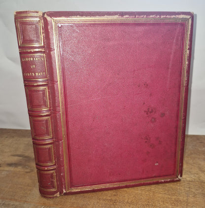 1856 Memorials of the Lineage of James Watt G Williamson 1st Edition With Map0
