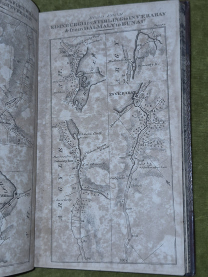 1792 Taylor & Skinner's Survey of the Roads of Scotland Pocket Edition9