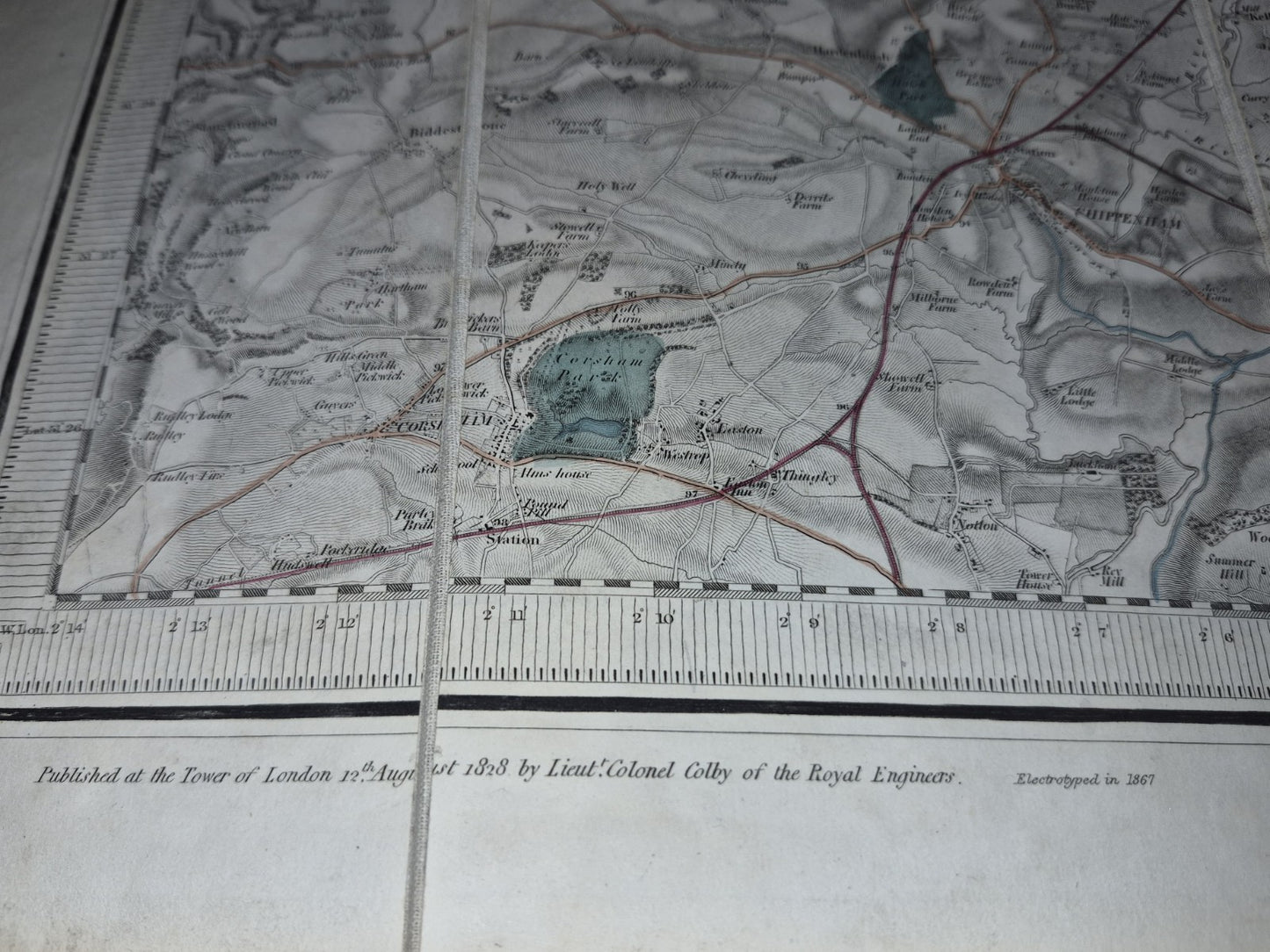 1867 Ordnance Survey England and Wales No. 34 Gloucestershire Edward Stanford5