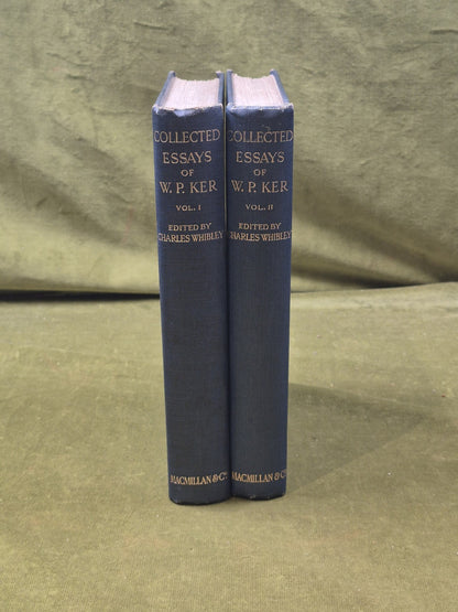 Collected Essays of W P Ker in 2 Vols - Edited w/ intro by Charles Whimbley 19250