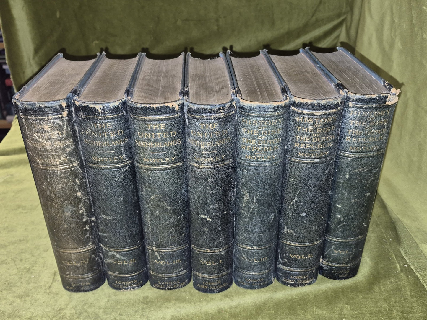 John Motley- Rise of the Dutch Republic 3 vol, United Netherlands 4 vol. 1903 HC0