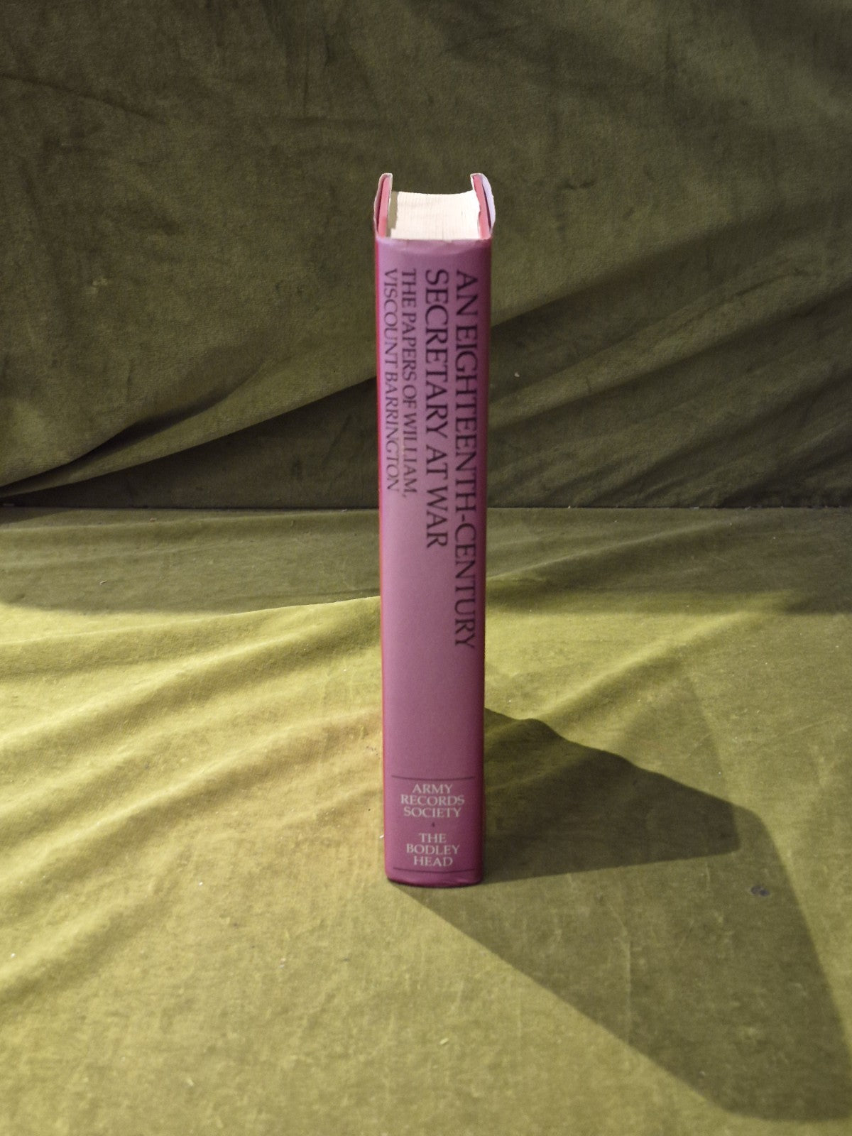 An Eighteenth-century Secretary at War: The Paper of William Viscount Barrington2