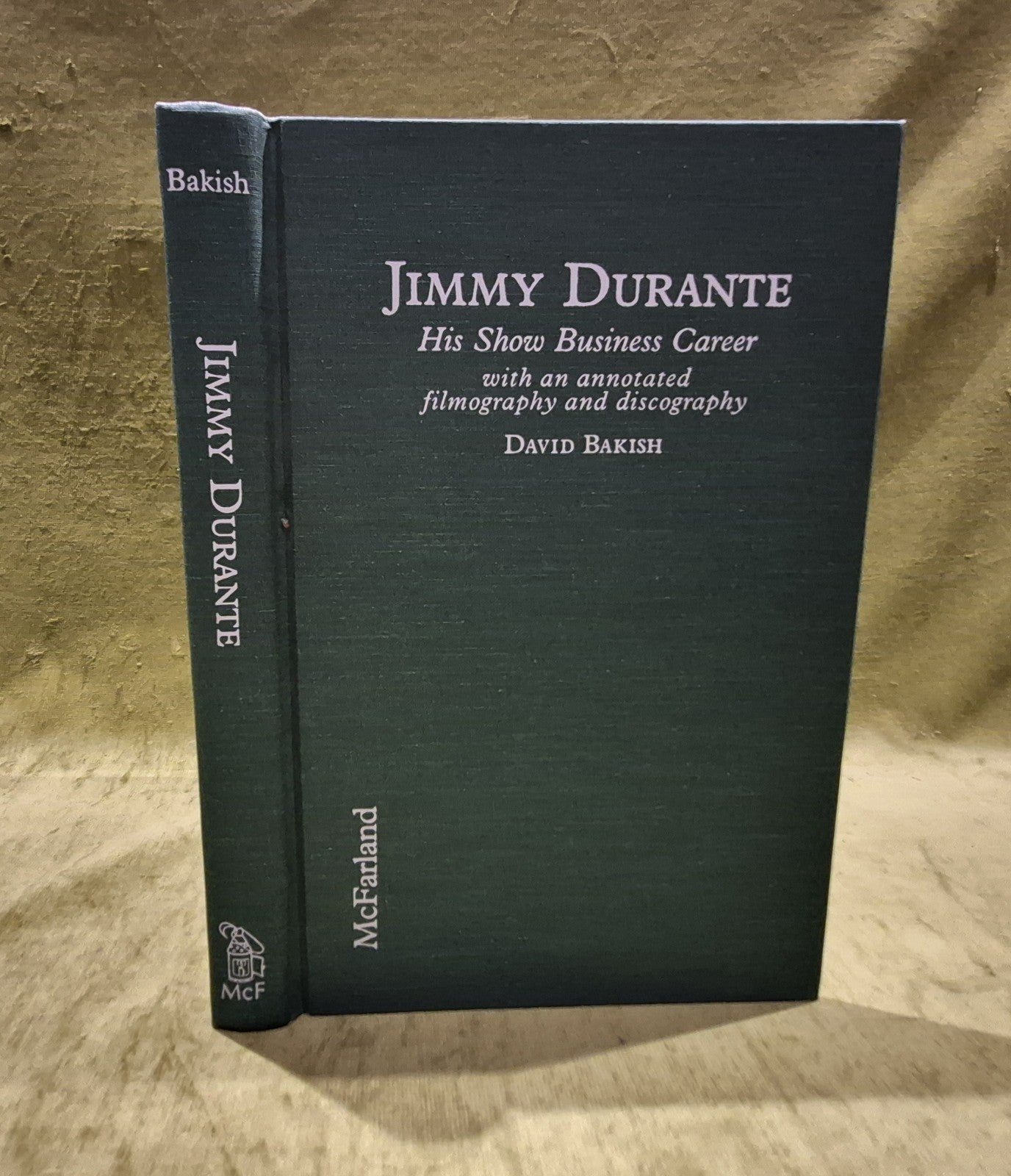 Jimmy Durante by David Bakish 1st Ed  1995 [McFarland & Co] Hb Book1