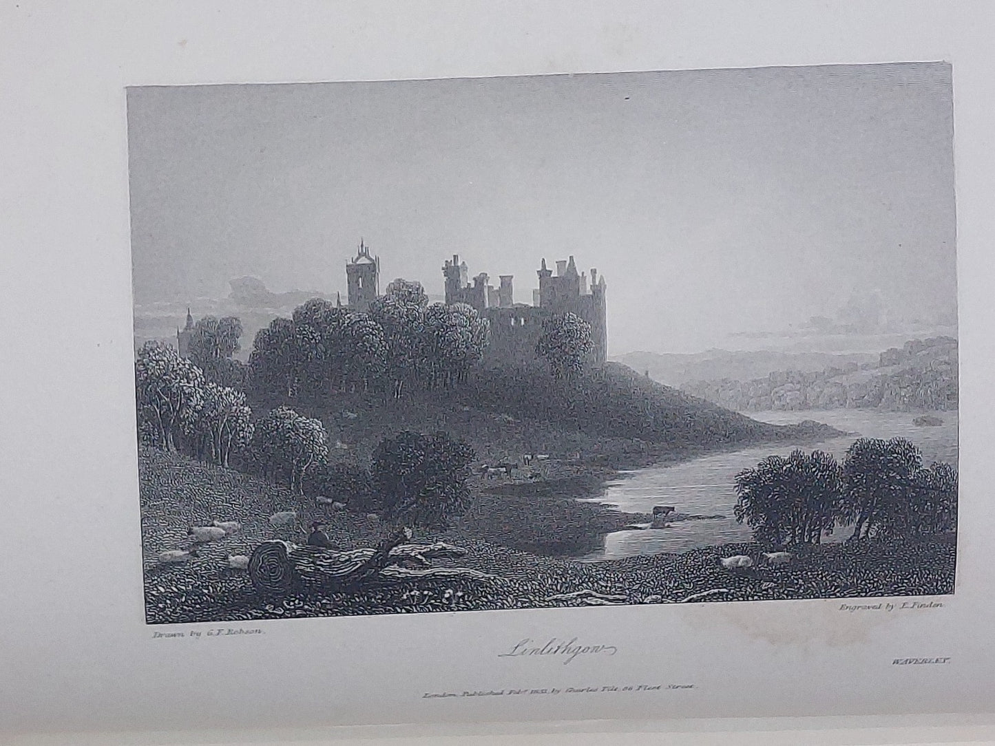 Landscape Illustrations of The Waverley Novels 1832 Leatherbound & Provenance 9