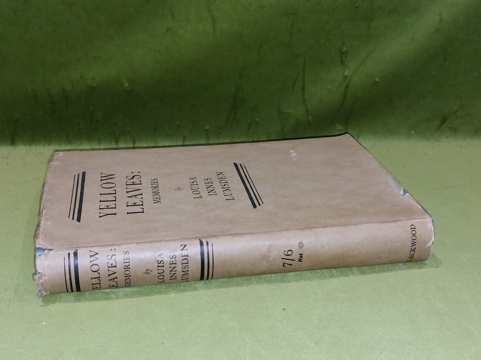 Yellow Leaves : Memories Of A Long Life By Louisa Innes Lumsden (1933) 1st Ed Hb1