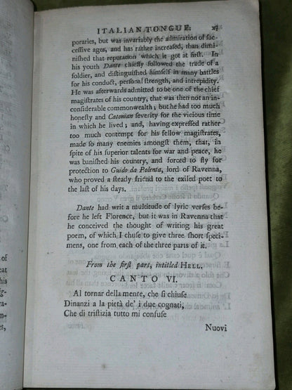The Italian Library: An Account (1757) Guiseppe Baretti7