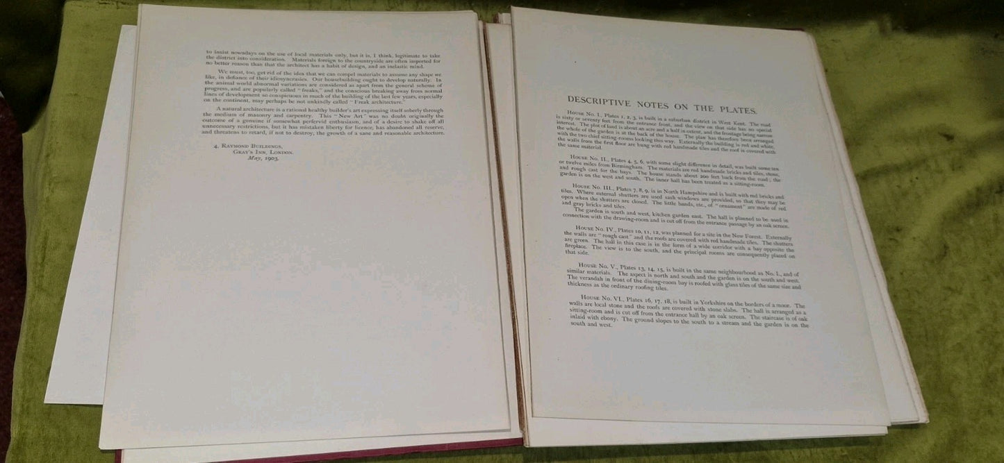 1903 A Book of Country Houses- Ernest Newton 62 Plates 1st Edition4