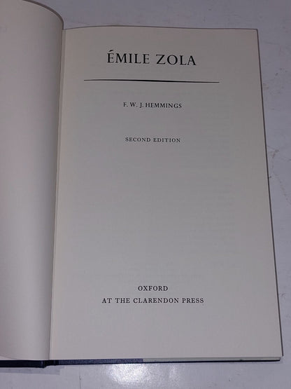 Emile Zola, F. W. J. Hemmings, Oxford University Press (1966) 2nd Edition Book3