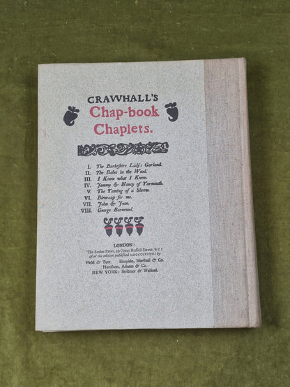 Crawhall's Chap-Book Chaplets 1976 Hardcover Scolar Press Facsimile Rare Book1