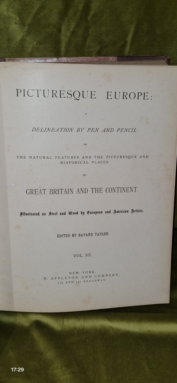Picturesque Europe: Great Britain and the Continent 3 Volumes (First 1875-1879)17