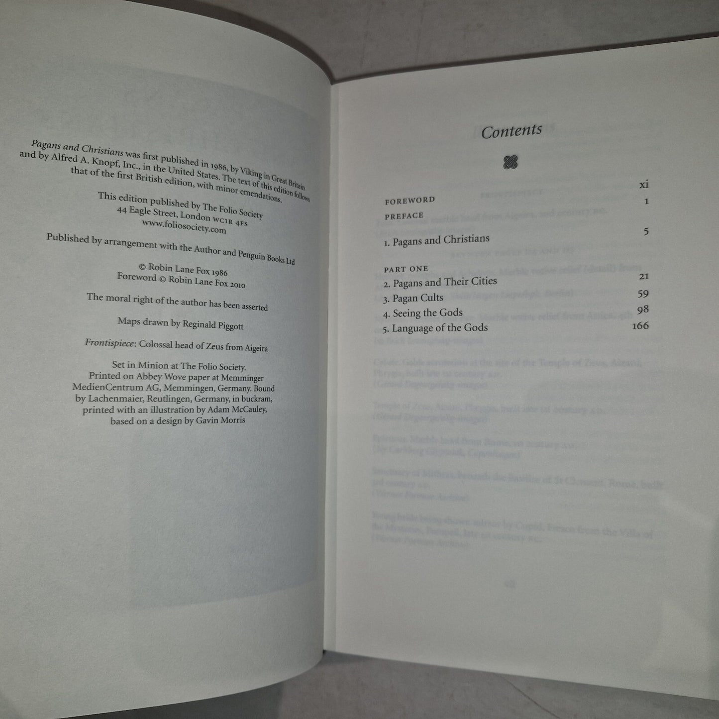 Pagans and Christians  Robin Lane Fox  Folio Society  2010 1st ed.  VGC5