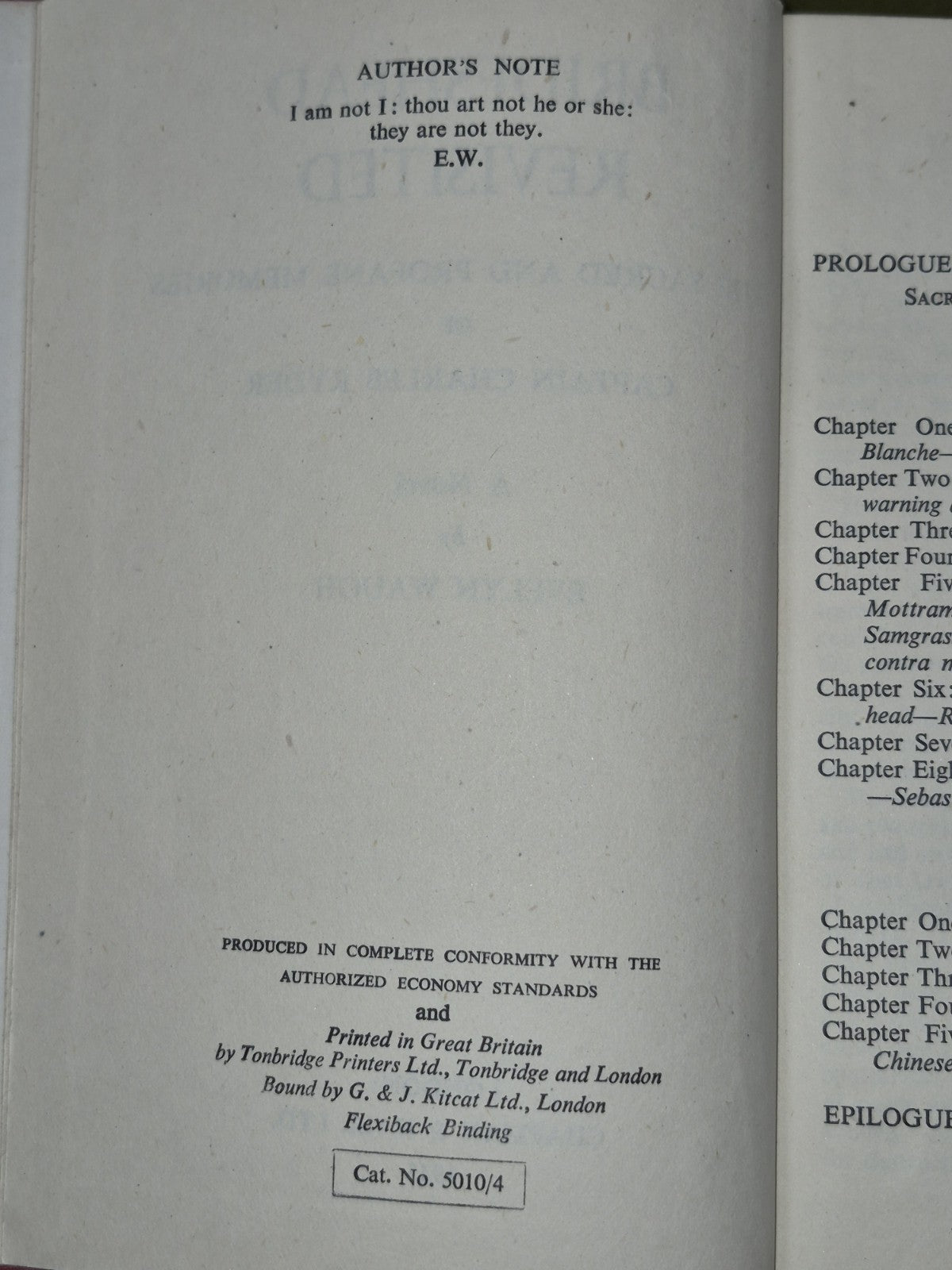 Brideshead Revisited True First Edition Evelyn Waugh 1945 Chapman & Hall 6