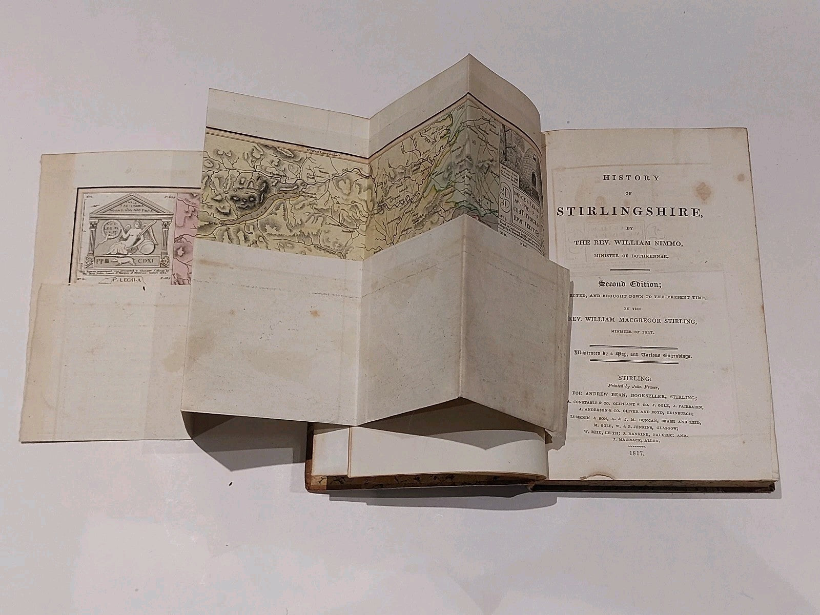 Antique 2 Volume Set Of 1817 Nimmo's History of Stirlingshire By Rev W. Nimmo7