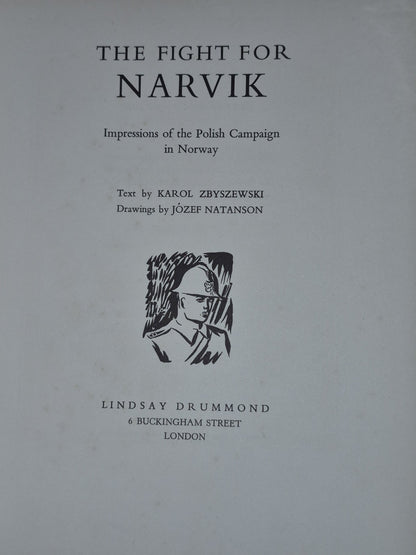 1940 Karol Zbyszewski The Fight for Narvik Illus Jozef Natanson First Edition5