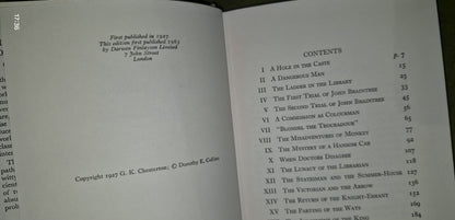 G K Chesterton - Reprint Series 1964 Darwen Finlayson - 11 Volumes HB / DJ 17