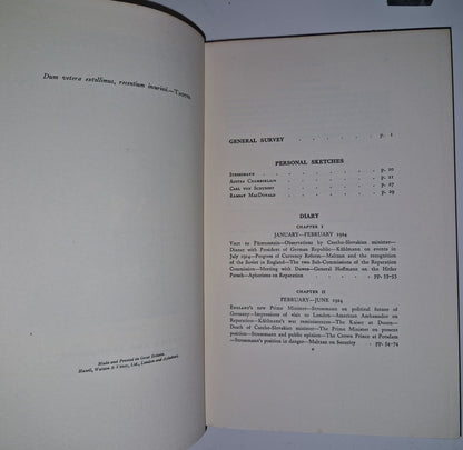 Diary of Lord d'Abernon, An Ambassador of Peace  3 Volume Set Hodder 19293015